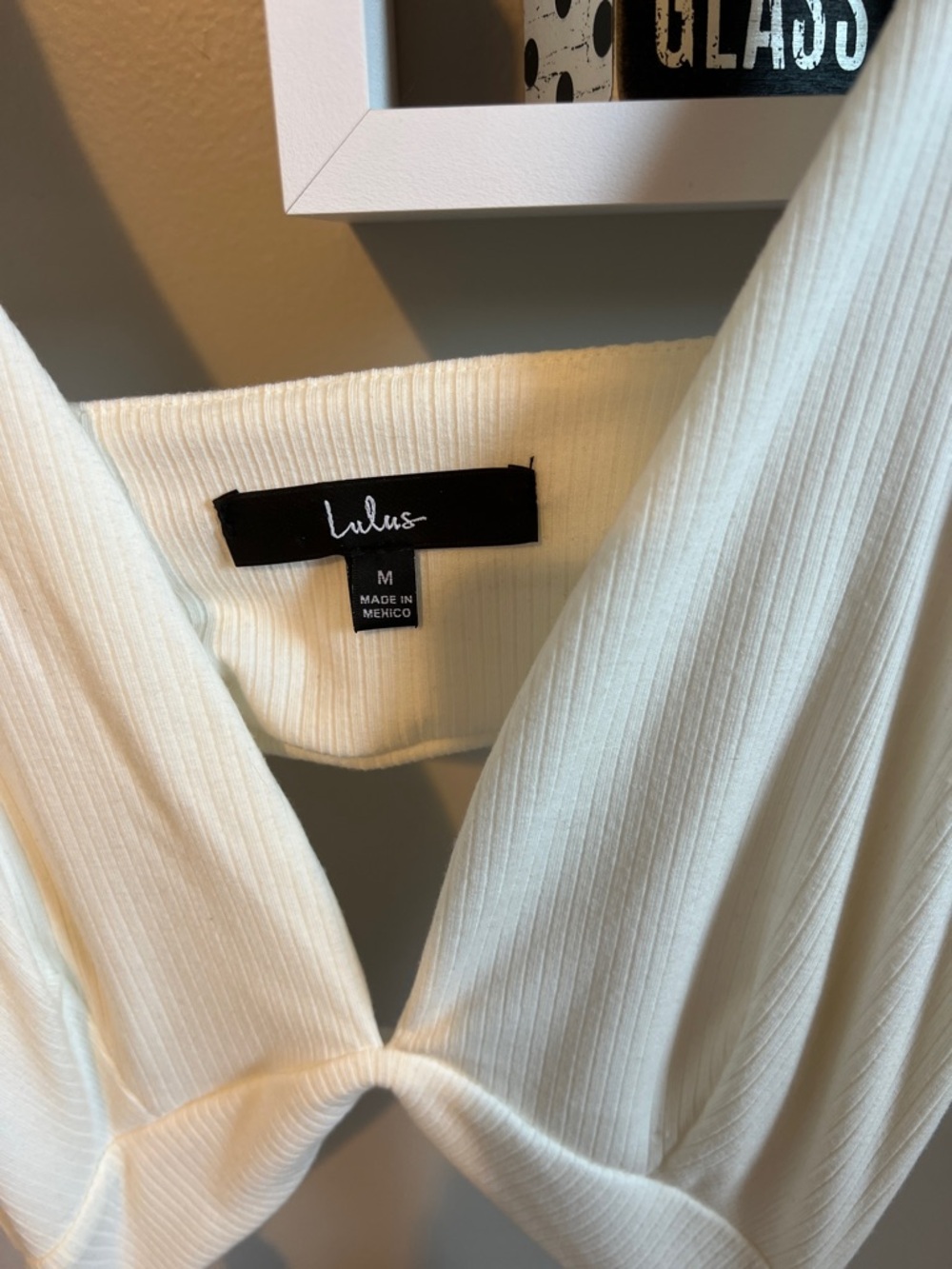 Lulu's Cream Ribbed Cutout Maxi Dress - Picture 2 of 3